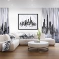 thumbnail image 3 of Designart - Silhouette Noire de Chicago - Impression sur Toile Encadrée, 3 of 4