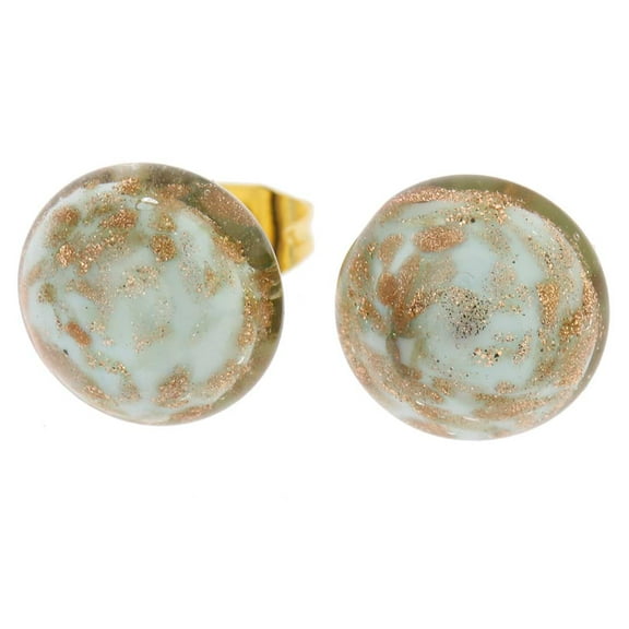 GlassOfVenice Murano Glass Starlight Small Stud Earrings - Sky Blue