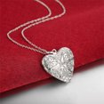 thumbnail image 2 of chenglong-collar con colgante de marco de fotos de coraz贸n de Plata de Ley 925, cadena de 18-30 pulgadas para mujer y hombre, joyer铆a con dijes de boda a la moda, 2 of 2
