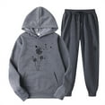 thumbnail image 1 of Birdeem Hauts pour Femmes Manches Longues Mode Imprimée Sports Pantalons Longs Décontractés Ensemble de Hauts à Capuche Manches Longues, 1 of 2