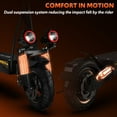 thumbnail image 4 of Electric Scooter for Adult, 48V 15AH Off Road Scooters Up to 31Mph & 31Miles Range,11" All Terrain Tire, 1200W E-Scooter with Double Suspension & Side Light, 4 of 13