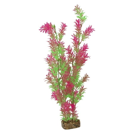 UPC: 0046798780342 | GloFish Plant Aquarium Décor Green and Pink Extra-Large Fluorescent Under Blue LED Light