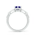 thumbnail image 2 of Angara Natural 0.9 Ct. Tanzanite Solitaire Ring in 14K White Gold for Women (Ring Size: 11.5), 2 of 9