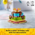 thumbnail image 4 of LEGO Birthday Party Cake - Building Toy for Boys & Girls, Ages 7+ - Birthday Decoration with 10 Candle Accessories - Craft for Kids - 40815, 4 of 8