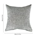 thumbnail image 3 of Throw Pillow Covers Decorative 16 X 16 Inches Cotton Thread Solid Soft Cushion Cases for Couch Sofa Bed Living Room Farmhouse （Gray）, 3 of 6