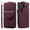 Winered, variant on ELEHOLD for Samsung Galaxy S23 FE Wallet Crossbody Case Premium PU Leather Organ Card Slots Magnetic Closure Detachable Wrist Lanyard Shoulder Strap Flip Shockproof Galaxy S23 FE Cover,Rosegold