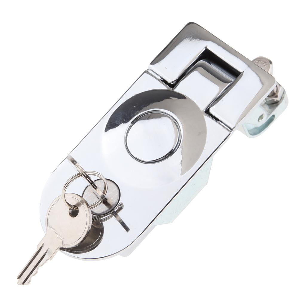RV Baggage Compartment Door Lock - Flush Mount Compression Latch Key Locking w/ Keys for Boat Door Cabinet Floor