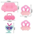 thumbnail image 5 of 9pcs Miniature Accessories Set for Lps Cat Dog Mini Toy Figurines,Include TV Sofas Chairs and Radio, 5 of 7