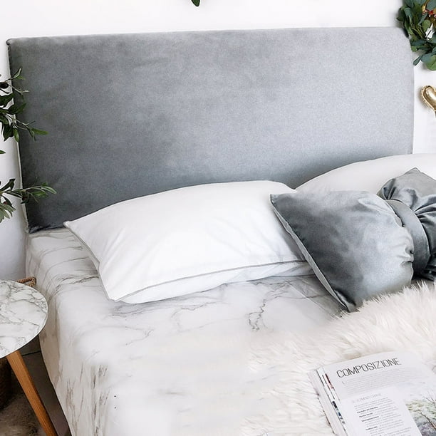 Velvet Stretch Headboard Cover Allinclusive Headboard Slipcover For