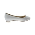 thumbnail image 2 of Benjamin Walk Womens Vivian Satin Round Toe Ballet Flats, 2 of 3