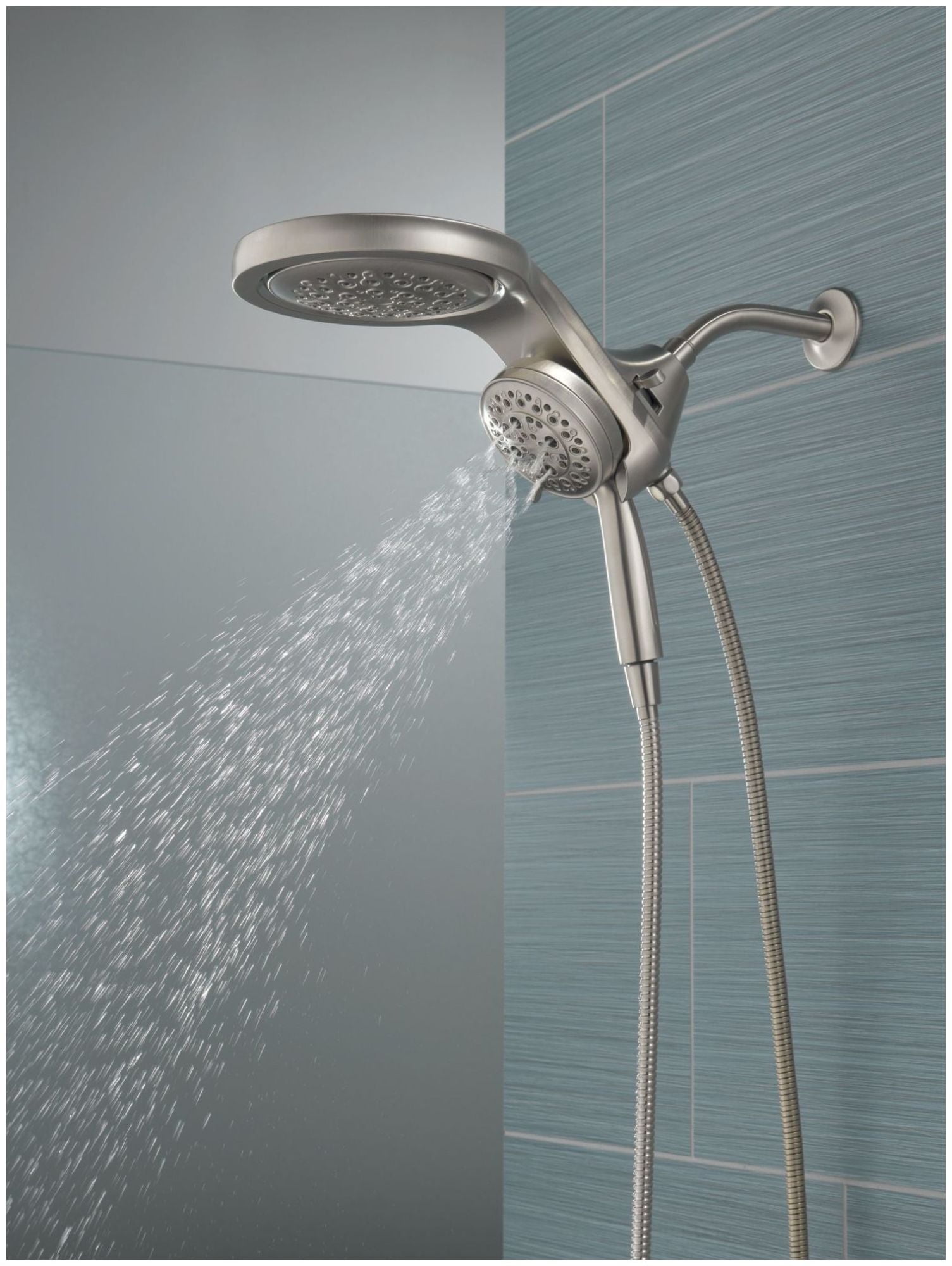 Delta 58680-25 Universal Showering Round 2.5 GPM Multi Function 2-In1 In2ition Shower Head