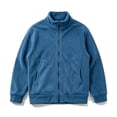 thumbnail image 4 of LEKWK Fleece Jacket for Men Full Zip Stand Collar Warm Winter Outerwear Cozy Thermal Coat with Side Pockets Casual Lightweight Soft Pullover for Outdoor Blue M, 4 of 5