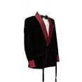 thumbnail image 3 of Smoking Jacket, Men Double Breasted Luxury Velvet Black Cigar Robe & Blazer for Dinner,Party,Wedding,etc, 3 of 5