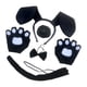 thumbnail image 1 of Diadema con orejas de perro y pajarita de cola, accesorios para el pelo de la nariz para perros, accesorios para disfraces Negro sin vestido Jinwen Diadema de cola de disfraz, 1 of 8