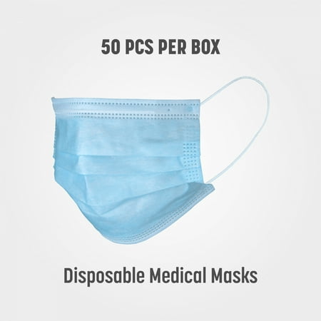 Disposable Medical Face Mask, FDA Approved, Class 1 Standard for Medical use, Box of 50 pcs