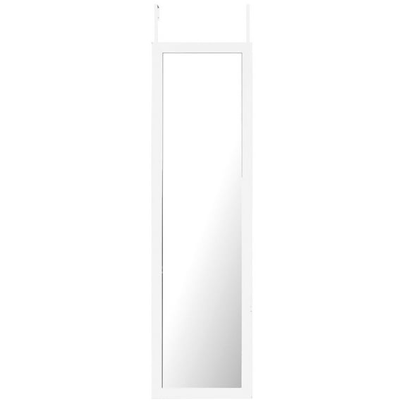 15x51 Domestic Over the Door Mirror - White