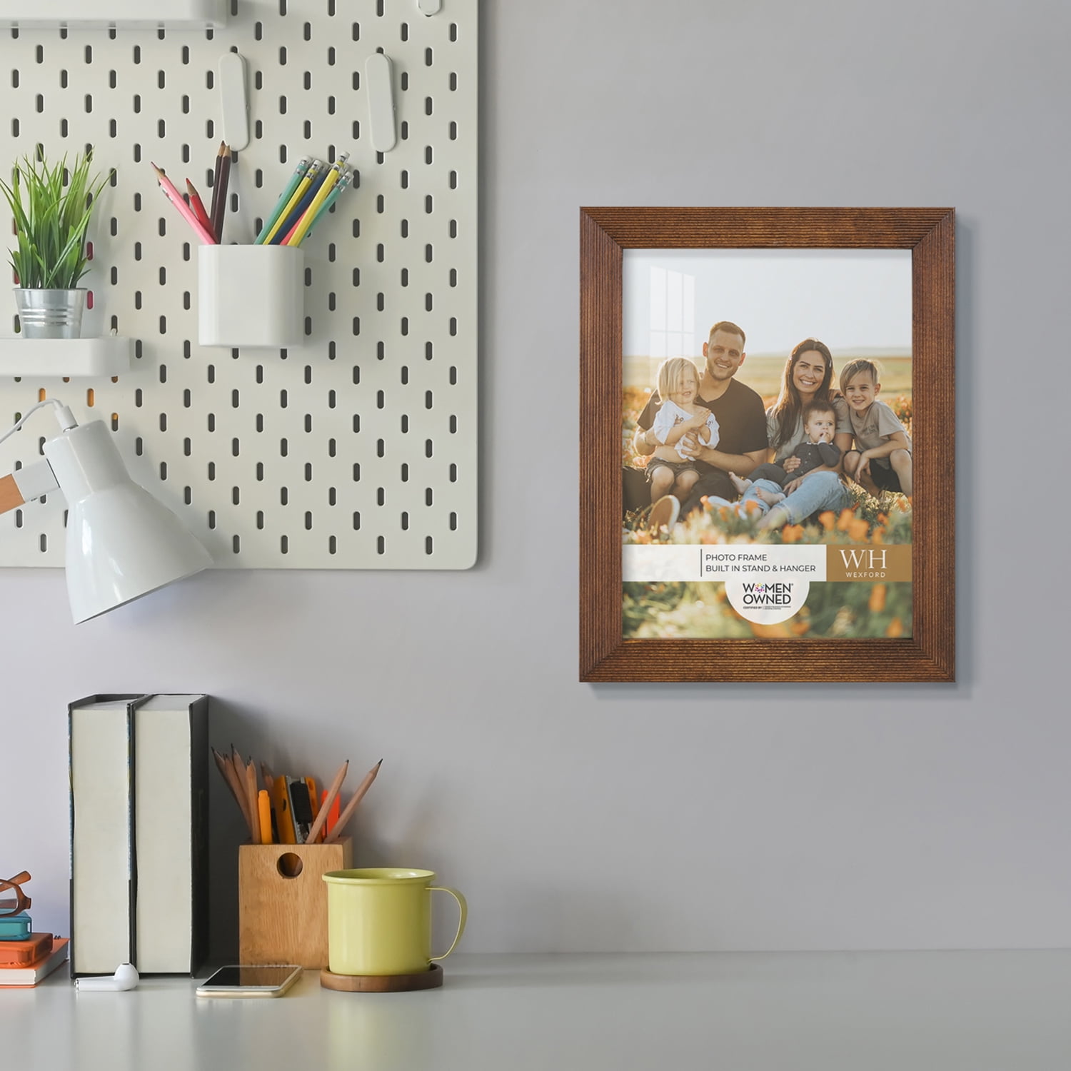 Traditional Walnut Tone Picture Frame, 6 x 8