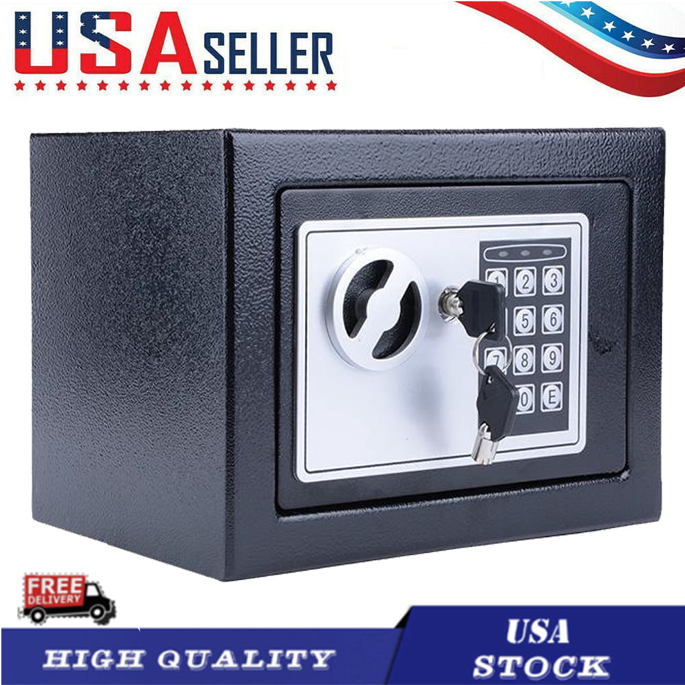 2021 New Home Use Upgraded Electronic Password Steel Plate Safe Box Black For Home Safes Small