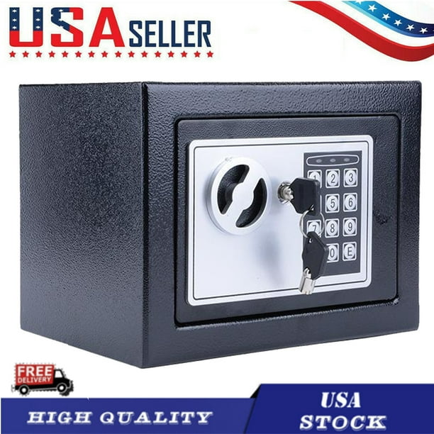 NeW Arrival Home Use Upgraded Electronic Password Steel Plate Safe Box Black for Home safes