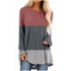 thumbnail image 2 of Pntutb Mujeres Moda Casual Socket Impreso Manga Larga Cuello Redondo tops Pntutb Pntutb-1883, 2 of 5