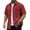Red, variant on Men's Short Sleeve Button Down Shirt Lapel Lightweight Stretch polo T Shirt for Summer Hiking Red Size XL