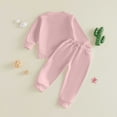 thumbnail image 5 of mgoYE Toddler Baby Boy Fall Winter Clothes Long Sleeve Sweatshirt Pullover Tops + Joggers Pants Outfit Set, 5 of 6