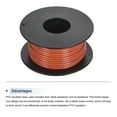 thumbnail image 3 of Uxcell 18AWG Stranded Wire Hookup 10M/33ft Orange, Electrical Wire UL1007 Spool, 3 of 6
