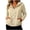 (New31)Khaki, variant on Cropped Rain Jacket for Women Casual Trendy Hooded Zip Up Lightweight Windbreaker Spring Fall Athletic Outdoor Packable Outwear