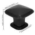 thumbnail image 4 of YasTant 10 Pack Cabinet Door Knobs Black, Matte Black Kitchen Cabinet Knobs Square Dresser Knobs Drawer Knobs Cabinet Hardware Zinc Knobs for Dresser Drawers, 4 of 7