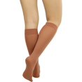 thumbnail image 2 of ToBeInStyle Women's Fashion Opaque Nylon Knee High Socks - Dark Skin, 2 of 6