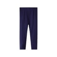 thumbnail image 2 of HILEELANG Toddler Girls Leggings 3-Pack Set Cotton Casual Solid Black Gray Navy Tights Pants 2T, 2 of 4