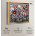 thumbnail image 3 of Fabric Flora Canvas Floral Prints by Art Remedy, Gold Frame, 30 x 30, 3 of 7