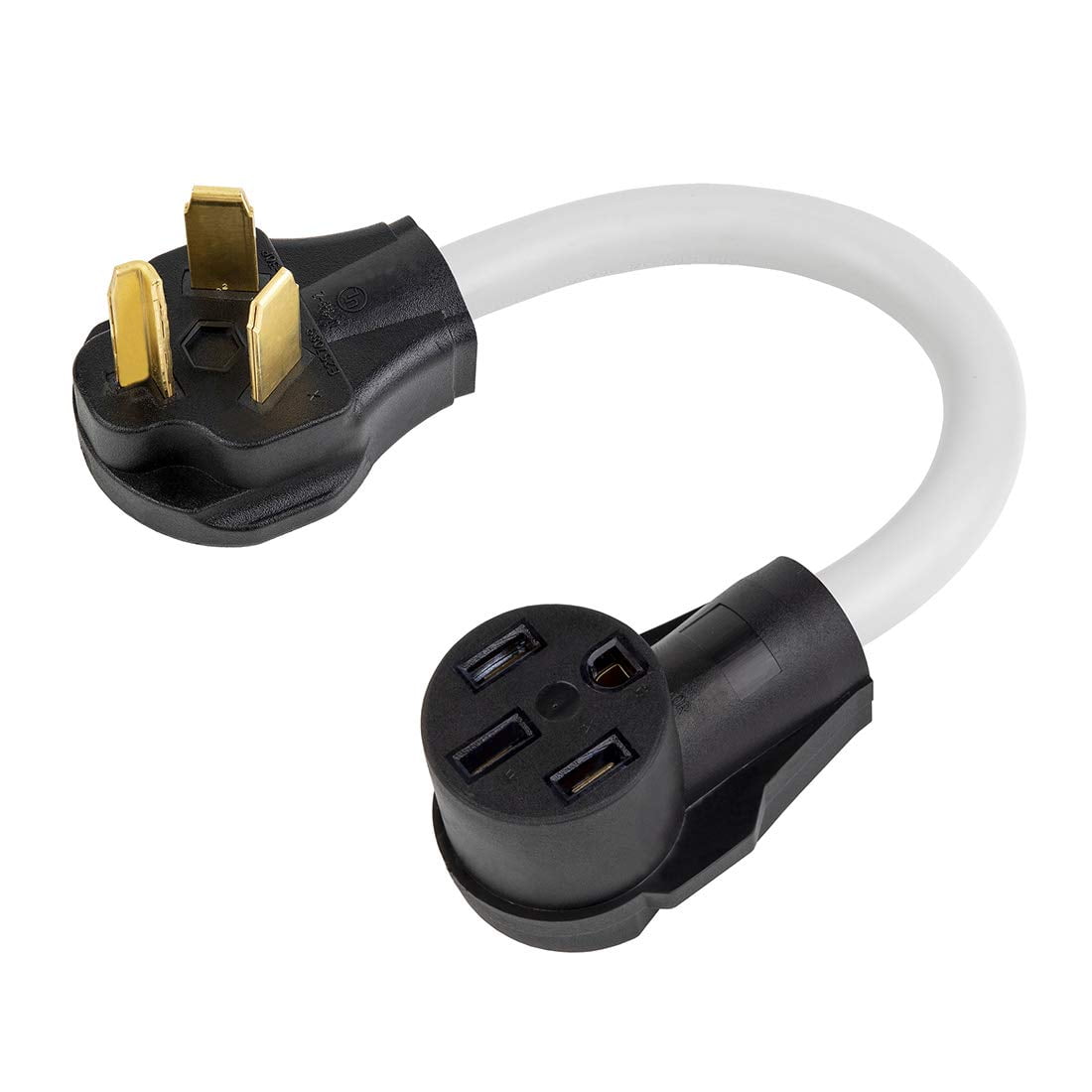 Nema 1030P to 1450R EV Charging Adapter 30Amp Dryer Plug to 50Amp EV