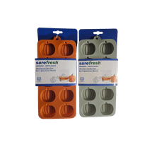 Sure Fresh Silicone Ice Cube Tray, 2 ct. Green & Orange