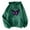 Green, variant on Tthxqing Plus Size Hoodies for Womens Causal Long Sleeve Butterfly Printed Hooded Sweatshirts V Neck Loose Fit Pullovers Tops with Pockets Black XL