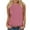 Pink, variant on fatyb Womens Tank Tops Crew Neck Casual Tshirts Sleeveless Tee Shirts Loose Summer Clothes S-5XL