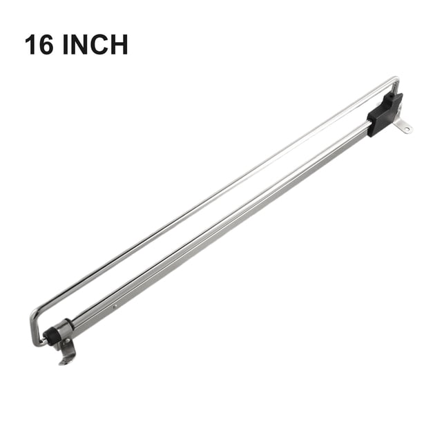Mosiee Double Sliding Bars Pull Out Clothes Hanger Rail Extending Rack Storage Holder Organizer Maximizing Storage Space