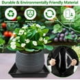 thumbnail image 5 of GIXUSIL 10Pcs Square Plant Saucer 9 x 9 inch, Heavy Duty Plant Water Catcher Tray, Plastic Drip Trays for Potted Plants, Plant Trays for Indoors Outdoor No Holes(Black,1.26 Inch Deep ), 5 of 6