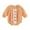Orange, variant on Staki Long Sleeve Smocked Romper Halloween Baby Romper Long Sleeve Striped Embroidered Bodysuit Crew Neck Fall Outfit for Girls(Orange,0-3 Months)