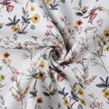 WannaThis Summer Floral Off Shoulder Puff Sleeve Maxi Dress For Woman Robe Sexy Lace Up Side Split Chic Mid-Calf Aesthetic DressM Gao Jinjia LED