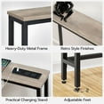 thumbnail image 6 of HOOBRO 47.2" Skinny Console Table with Power Outlets, 5.9" Behind Couch Table with Charging Station, Narrow Sofa Table, Long Entryway Table for Living Room, Hallway, Foyer, Greige BG15XG01G1, 6 of 14