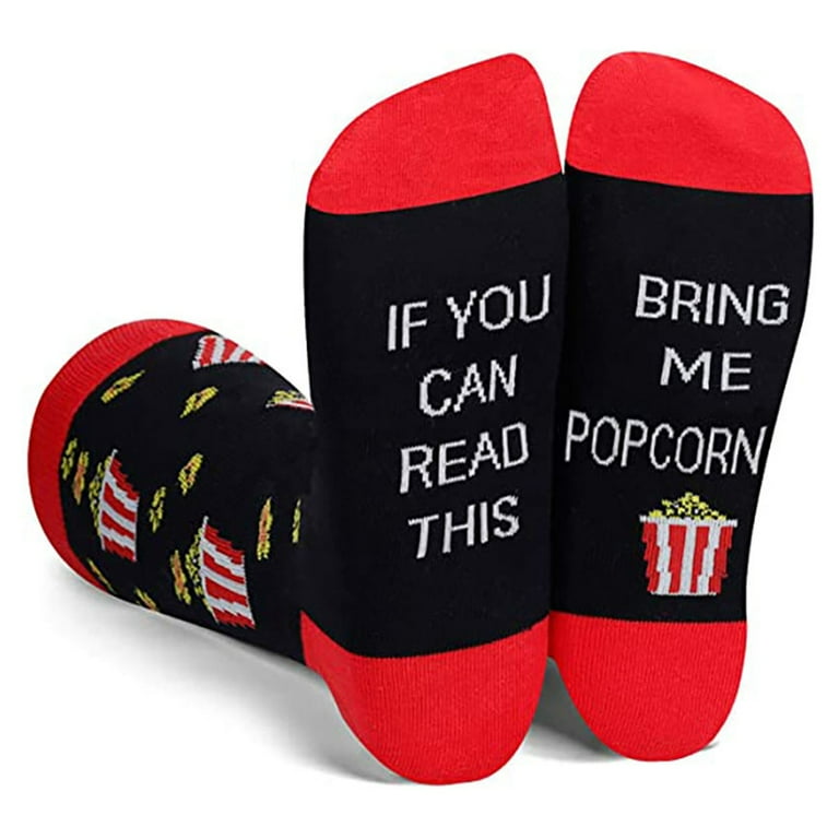 Socks Popcorn Print Socks Popcorn Print