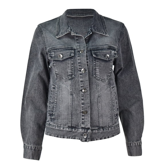 Vedolay Womens Tops Casual Women Jacket Shiny Glitter Tassel Fringe Hem Disco Jacket Sequin Fringe Jacket Coat,Gray M