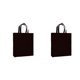 thumbnail image 1 of Bolso de compras no tejido reutilizable Yuarrent Plegable Color negro 2piezas, 1 of 5