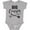 AC-Heather Grey, variant on Big Cousin with Arrows Boys or Girls Baby Bodysuit