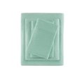thumbnail image 3 of Comfort Classics Heathered Cotton Jersey Knit Sheet Set, Aqua, Twin-XL, 3 of 7