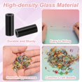 thumbnail image 2 of Uxcell 1800-Pack Cuentas Bugle, Cuentas de Vidrio de Tubo de Bordado de 2x4mm para Manualidades DIY/Pulsera/Collares Negros, 2 of 7