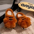 thumbnail image 3 of Tiger Paw Plush Slippers Flat Thermal Slippers for Indoor Bedroom (44-45), 3 of 5