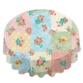 thumbnail image 2 of Pioneer Flower Floral Print Pattern Round Tablecloth 60 X 60 Inch, Wrinkle Resistant Wipeable Table Cloth for Kitchen Dining Picnic Patio Party, 2 of 6