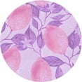 thumbnail image 1 of Ahgly Company Machine Washable Indoor Round Transitional Heliotrope Purple Area Rugs, 7' Round, 1 of 7
